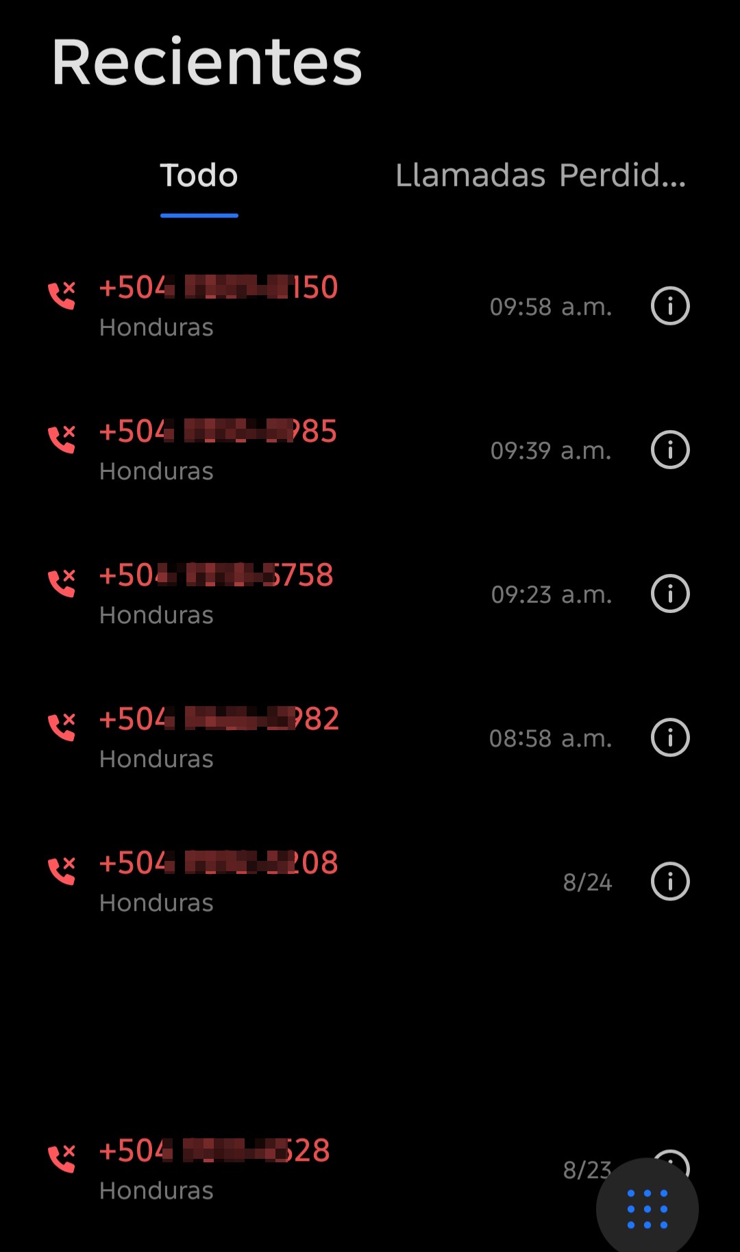 I am calling the sales call center from these numbers