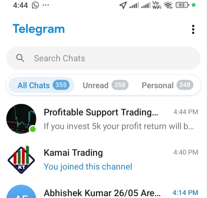Telegram trading fraud 