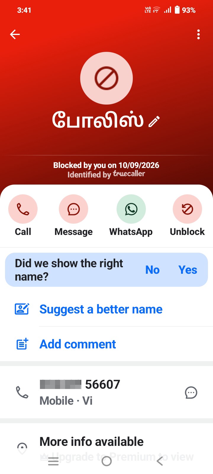 fake police true caller shows