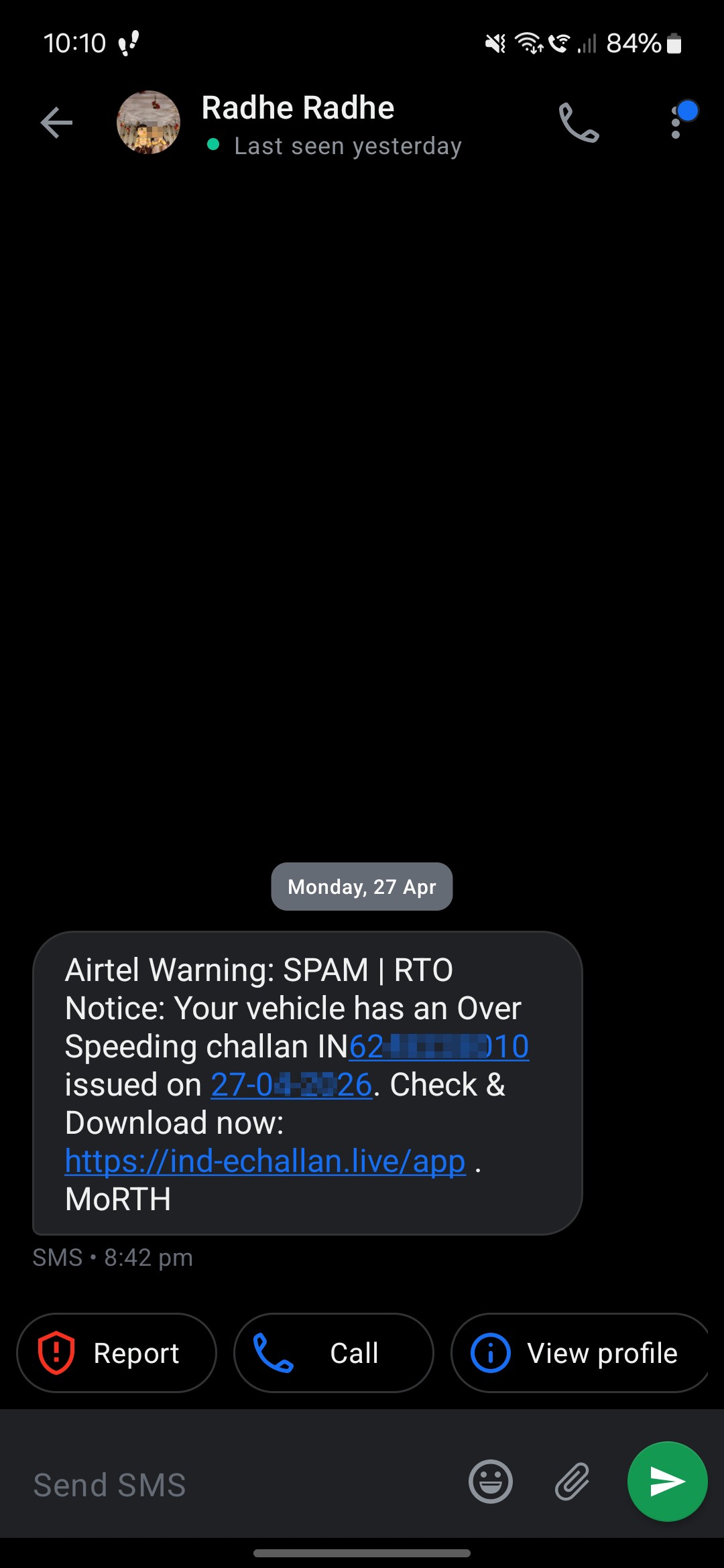 Challan scammer 