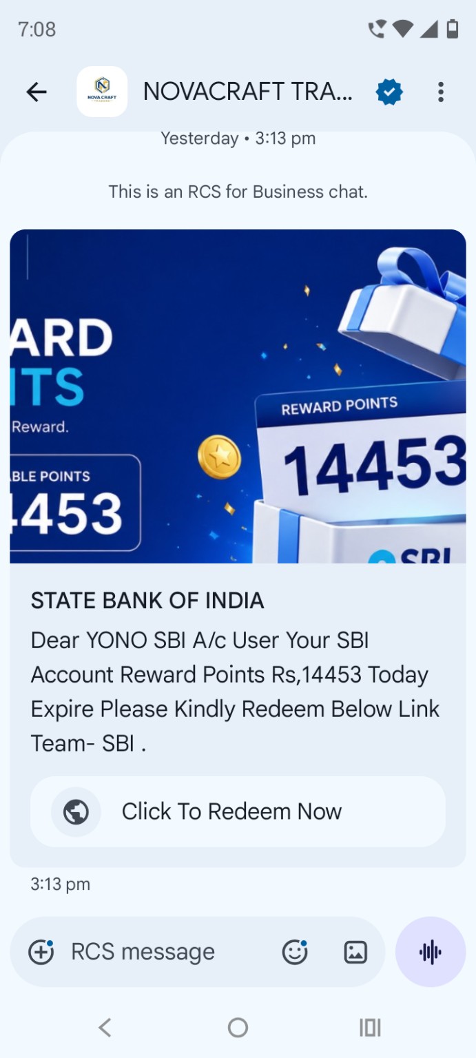 Reward Points Scam