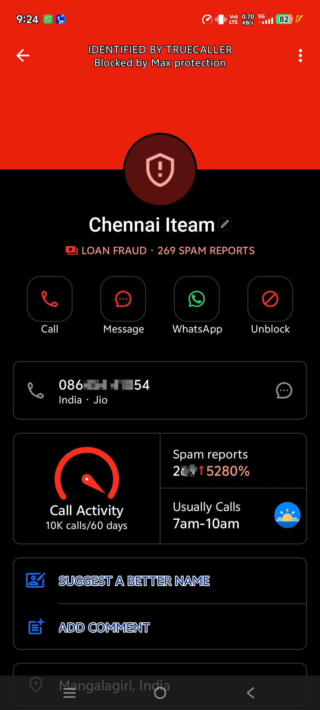 why this guy's everyday called me? How is it my contact number is shared 