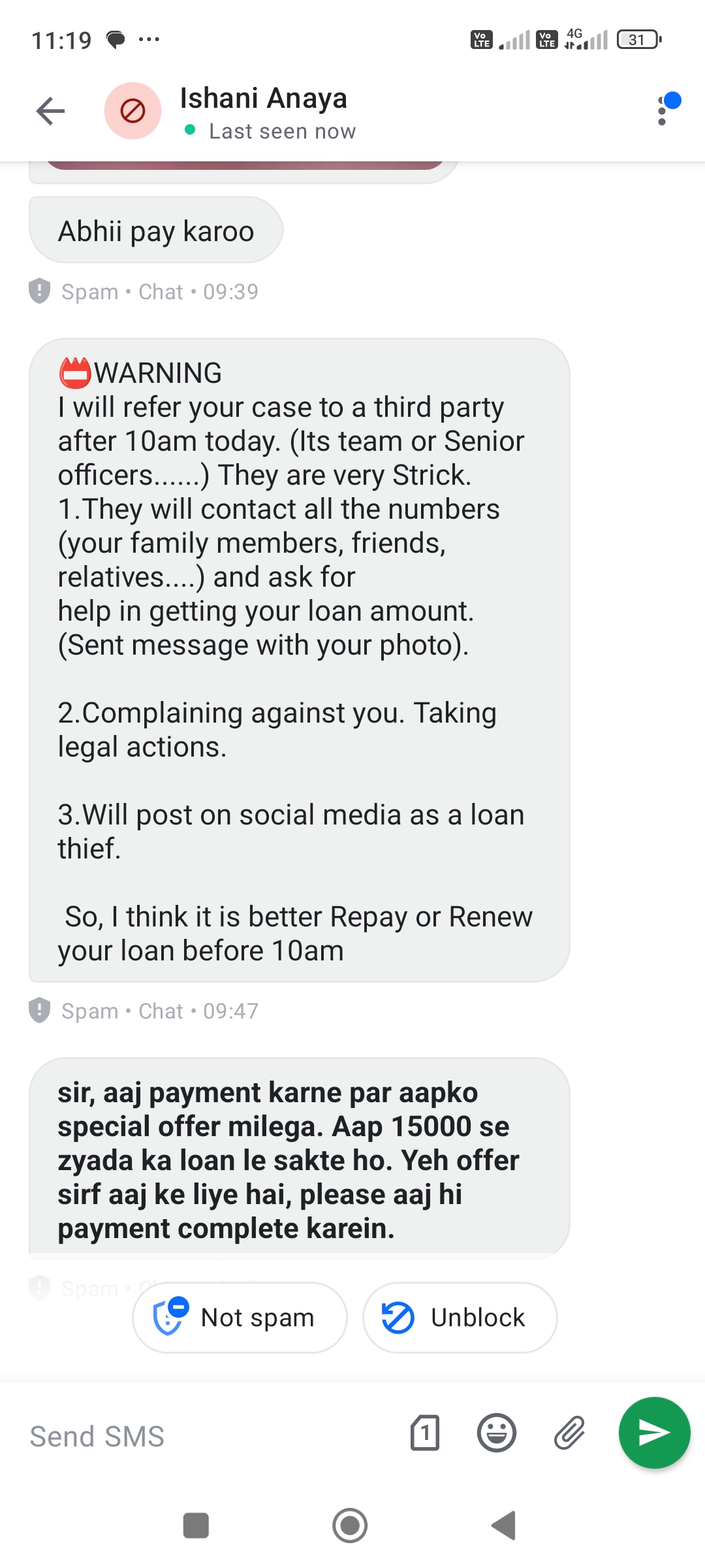 7 days chinis app loan scam