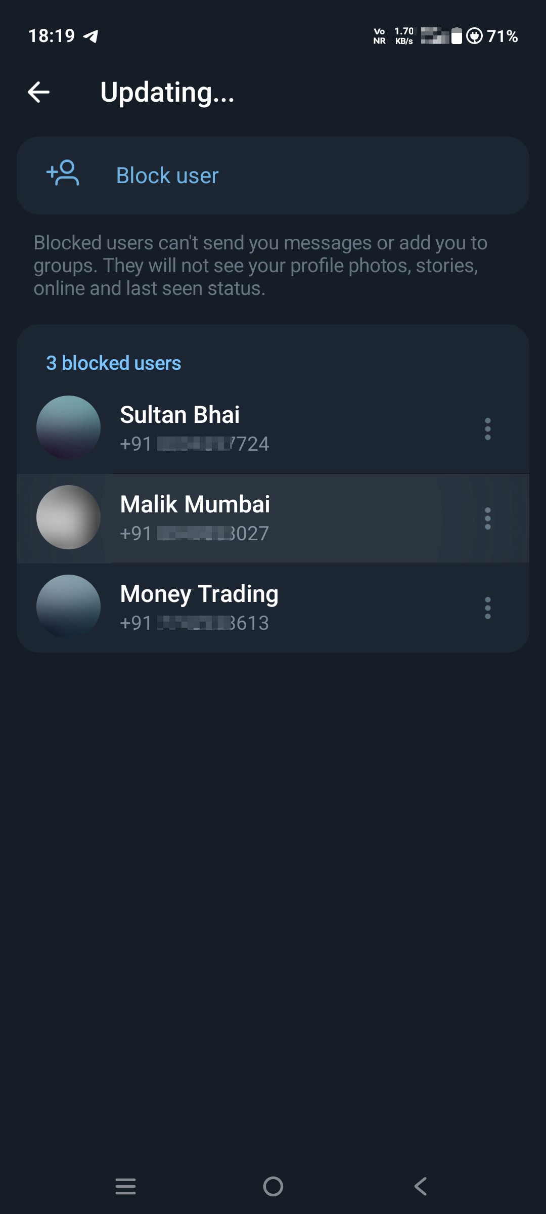 telegram money scam