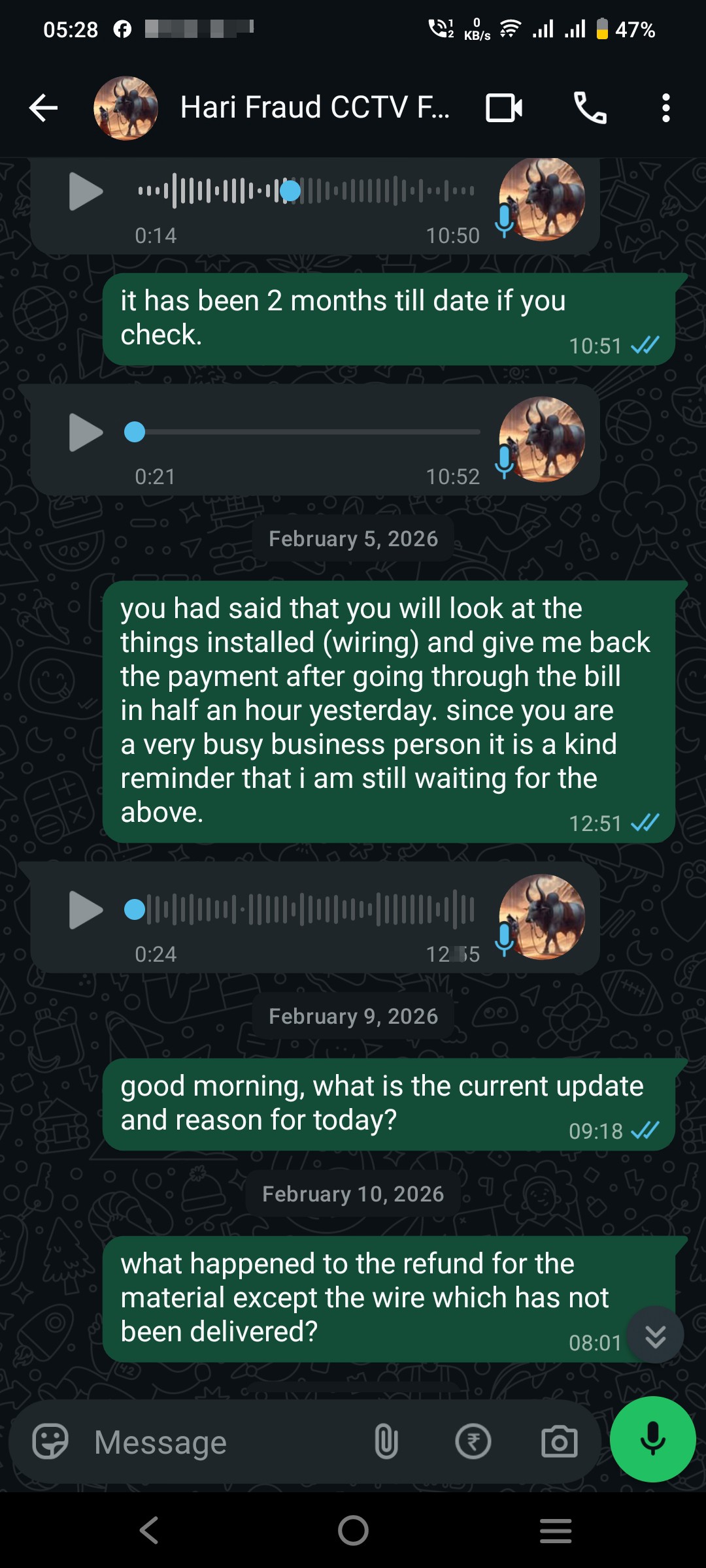 CCTV installation scammer  in Chennai 