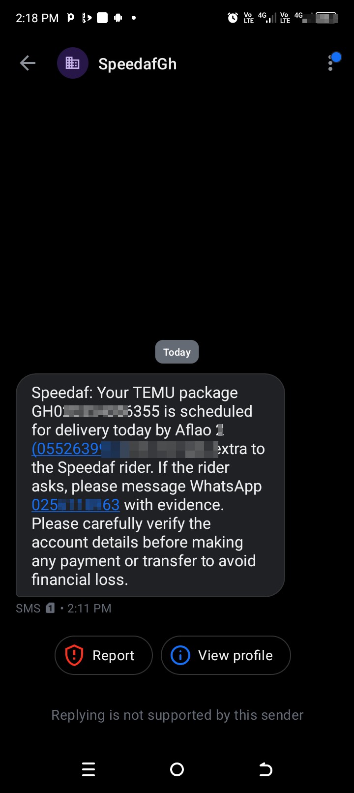please check whether it's a scam