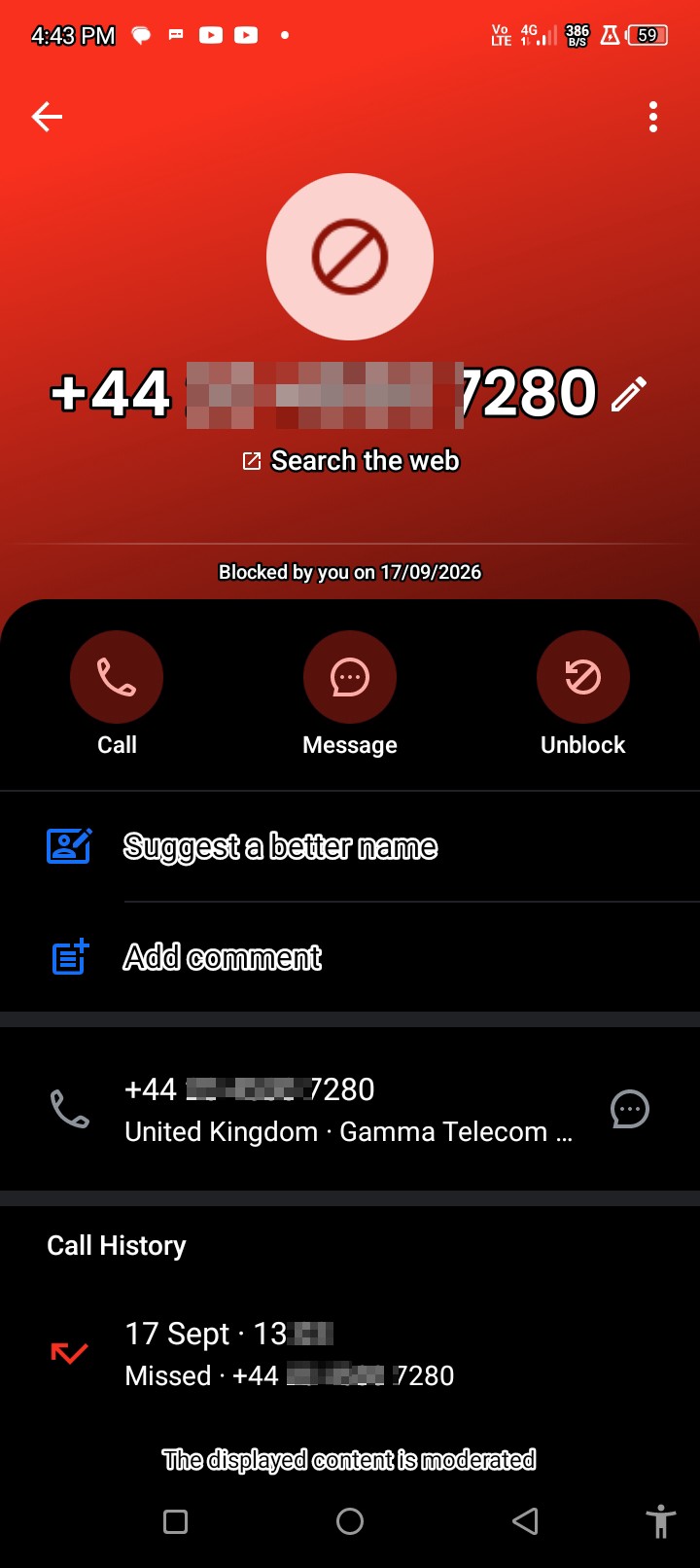 not sure why they called me where they get my number . How United Kingdom know me I am just puzzled