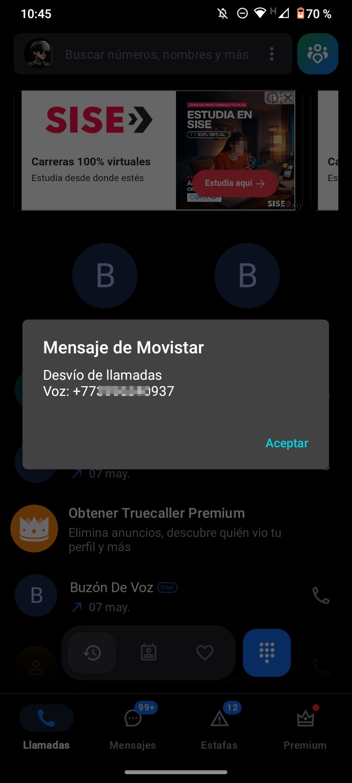 unknown number