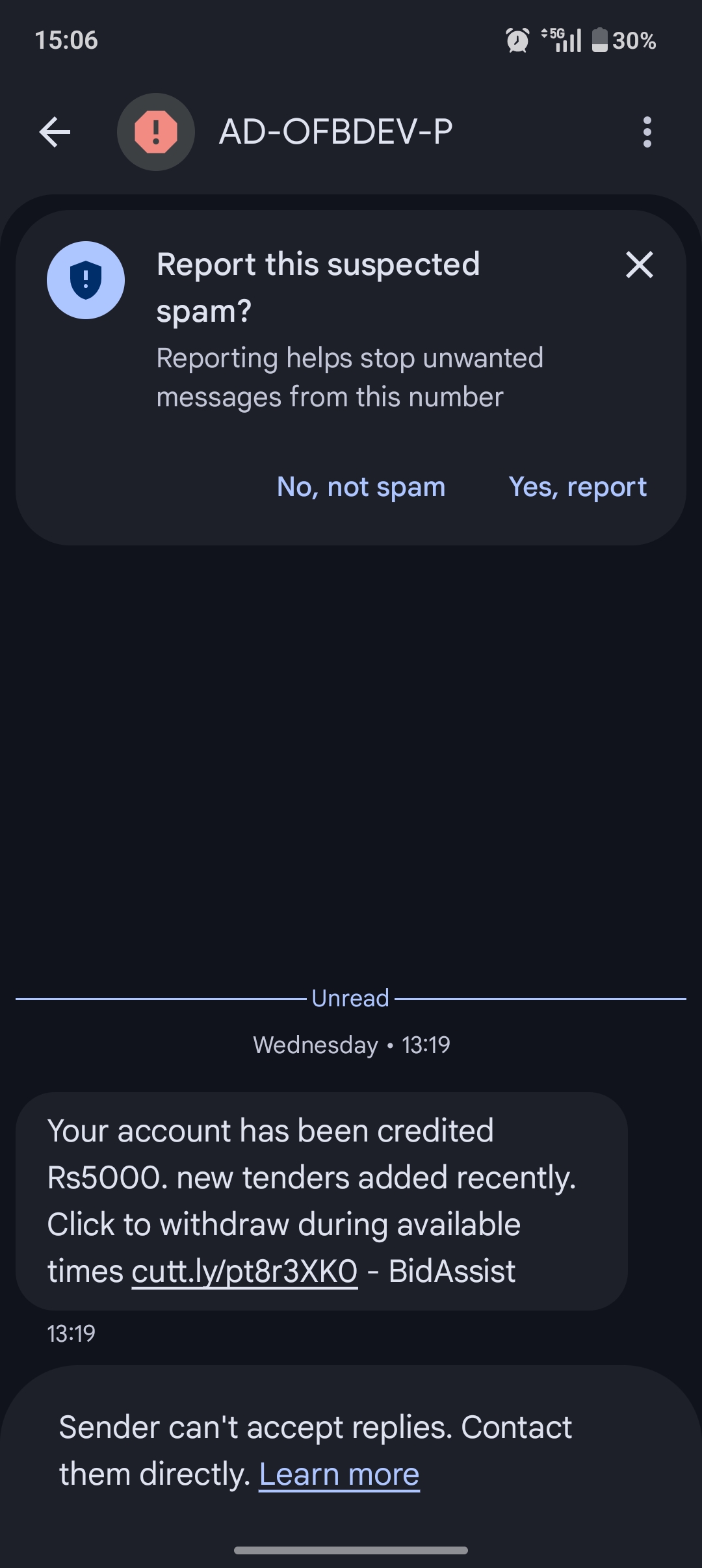 it's a scam