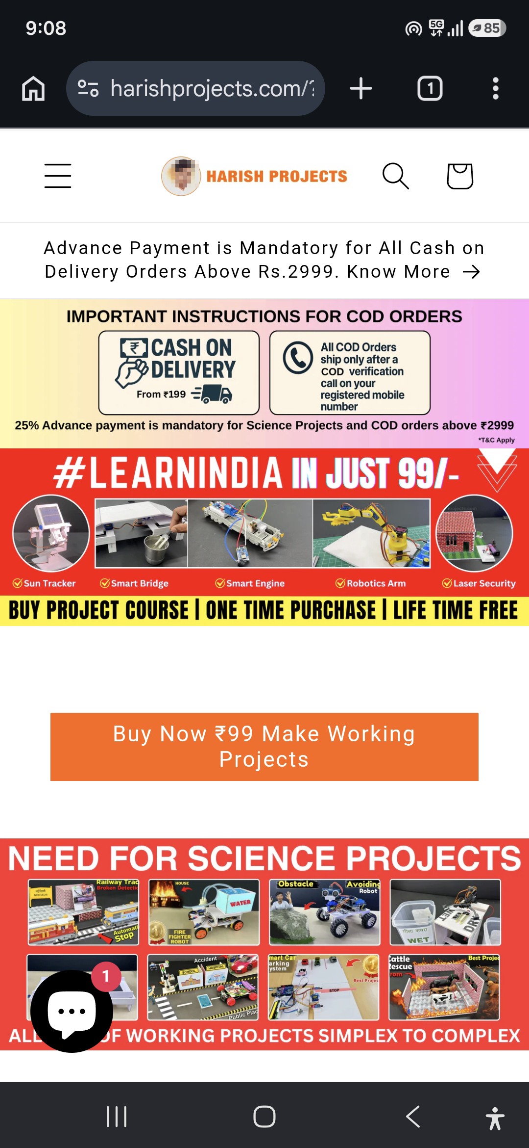 Harish project website scam  - image 4