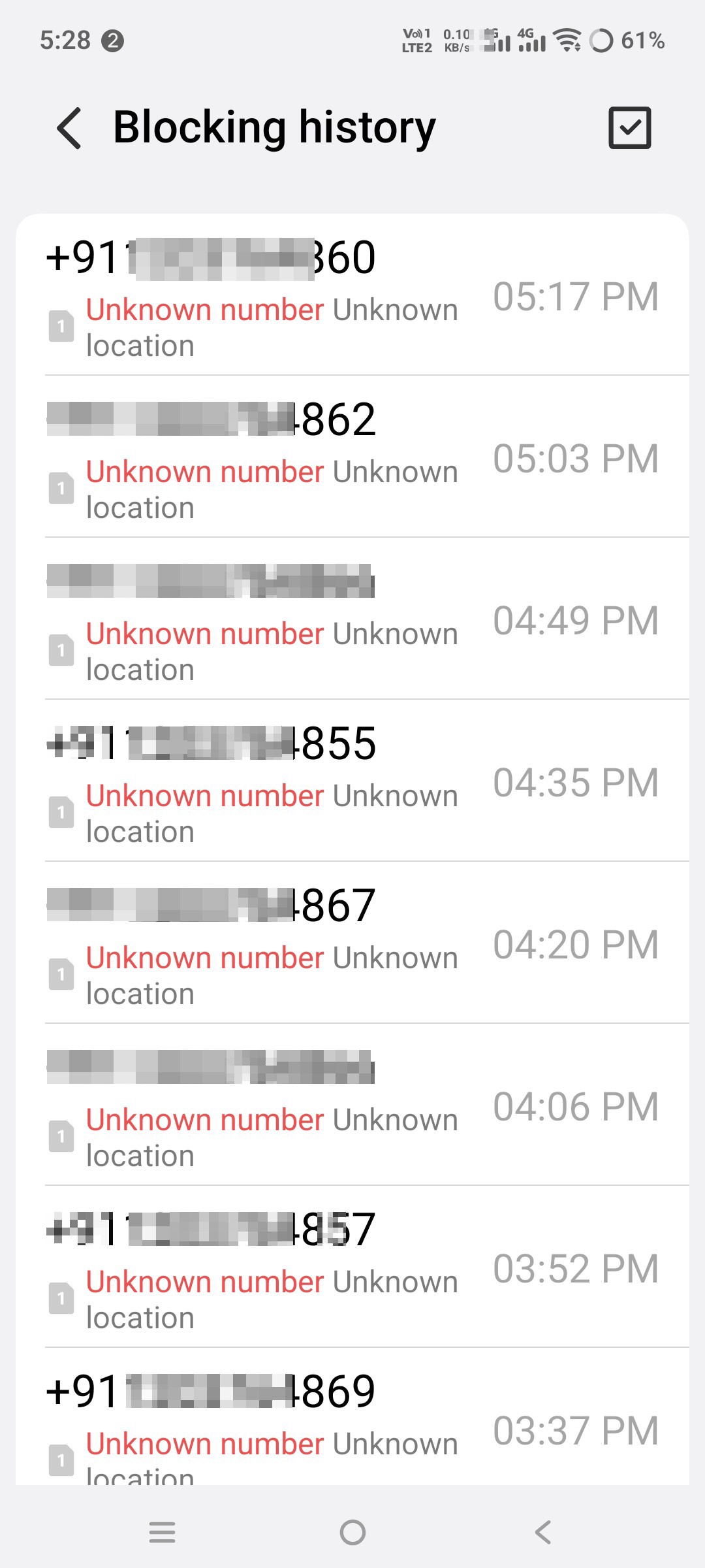 block all call [PHONE] ±891381 ±91120372 series completely every 15 minute they call daily 40 call  - image 4