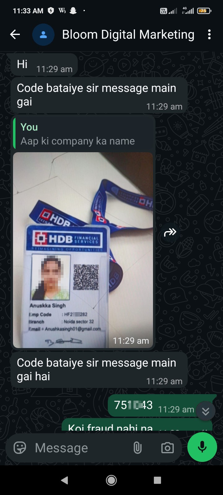 They took the Aadhar OTP and gave a loan.