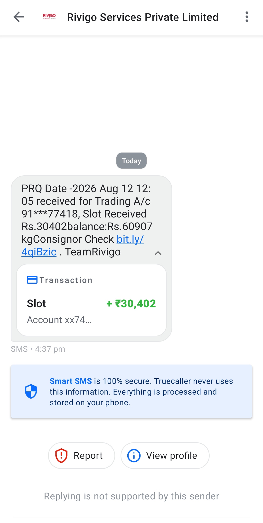 Scam From Rivigo Private limited 