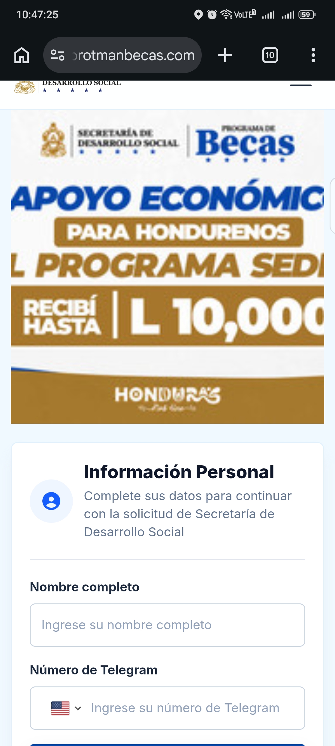Beware of the fake social aid from Sedesol, suspicious link
