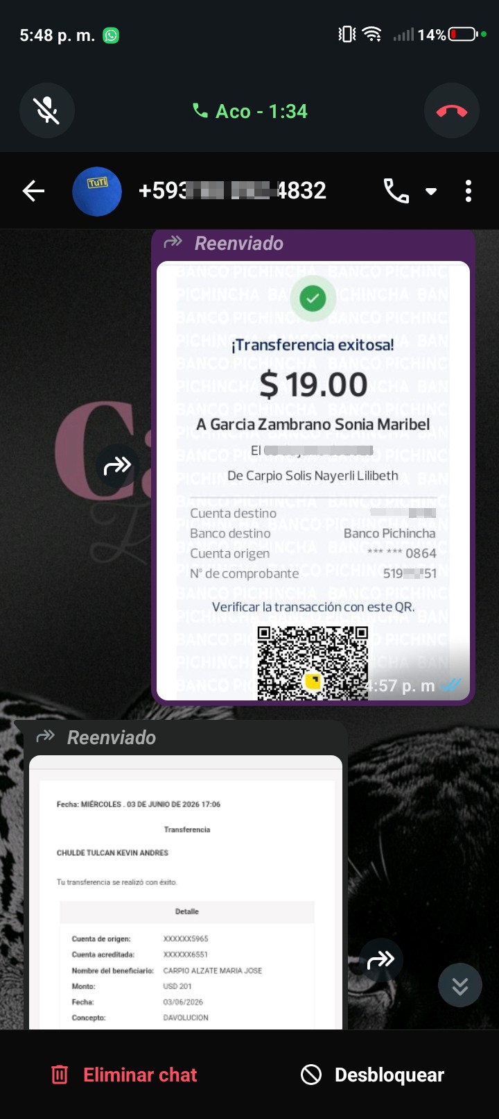 Scam in Ecuador with company Tuti
