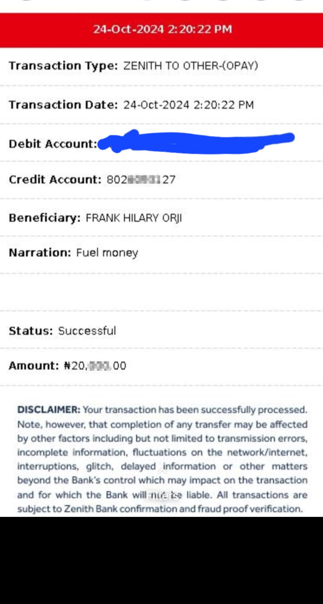 Scammer builds trust then asks for money claiming ATM issues