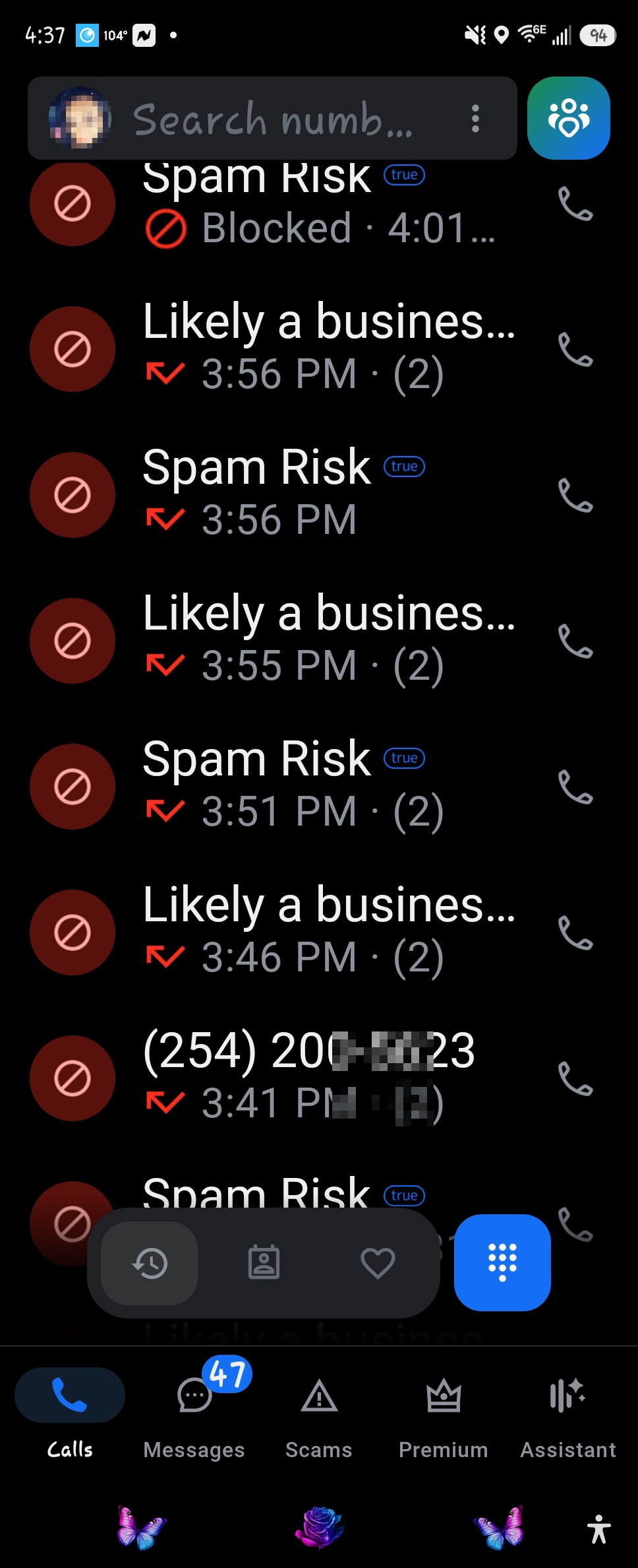 spam callers