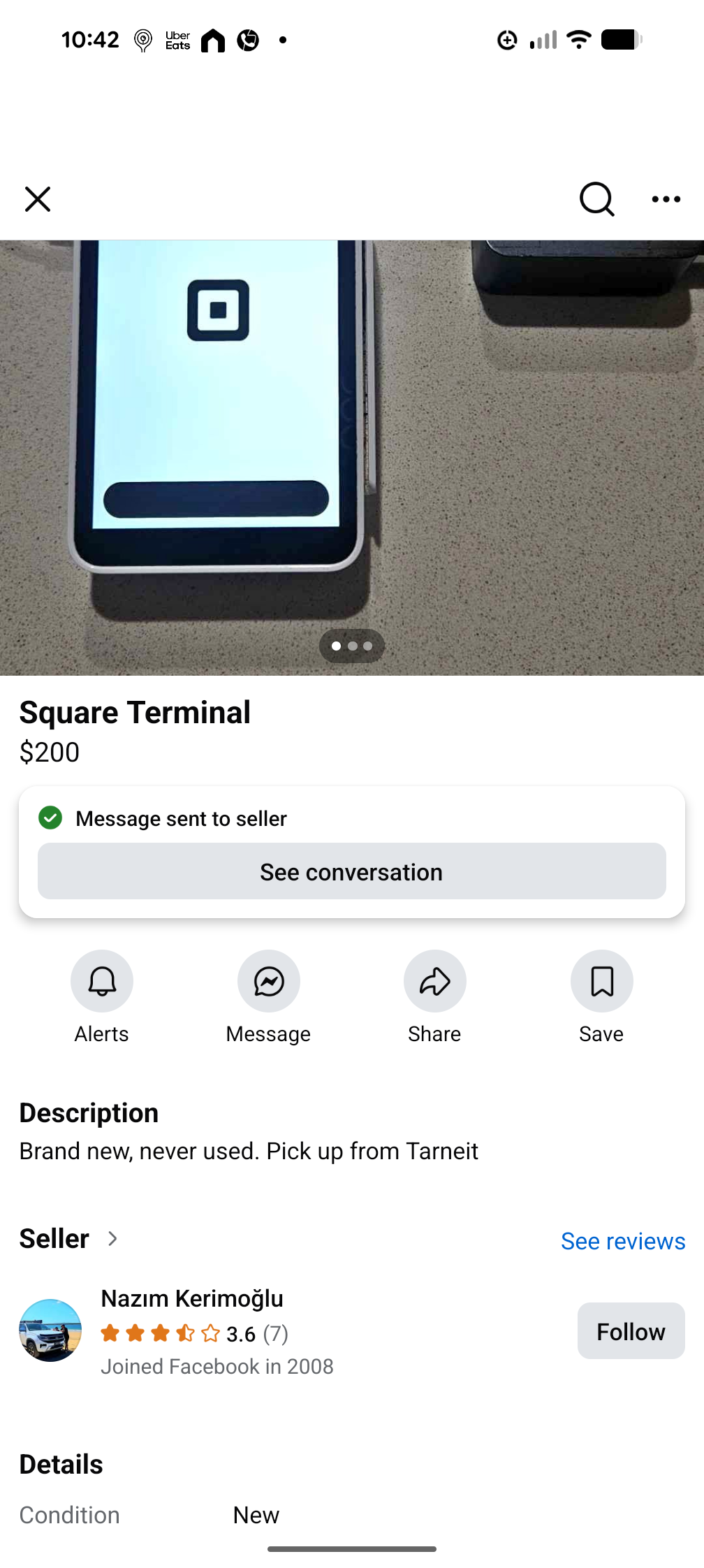eftos machine selling on Facebook marketplace  - image 2