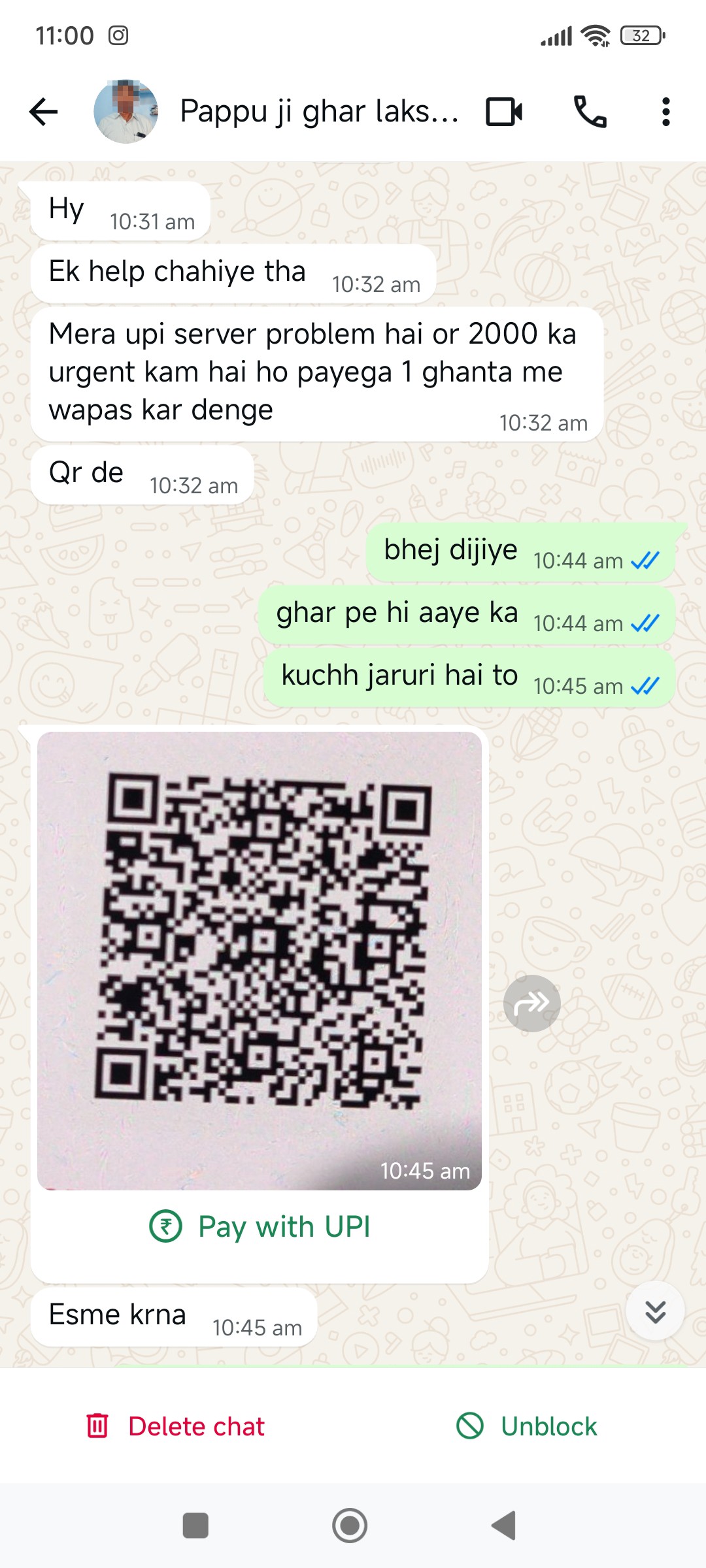 WhatsApp scam