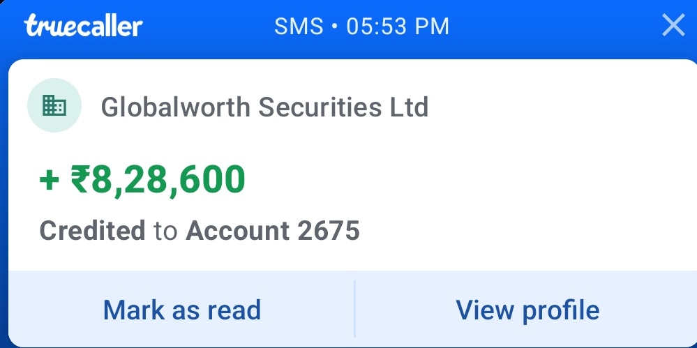 Amount credit 