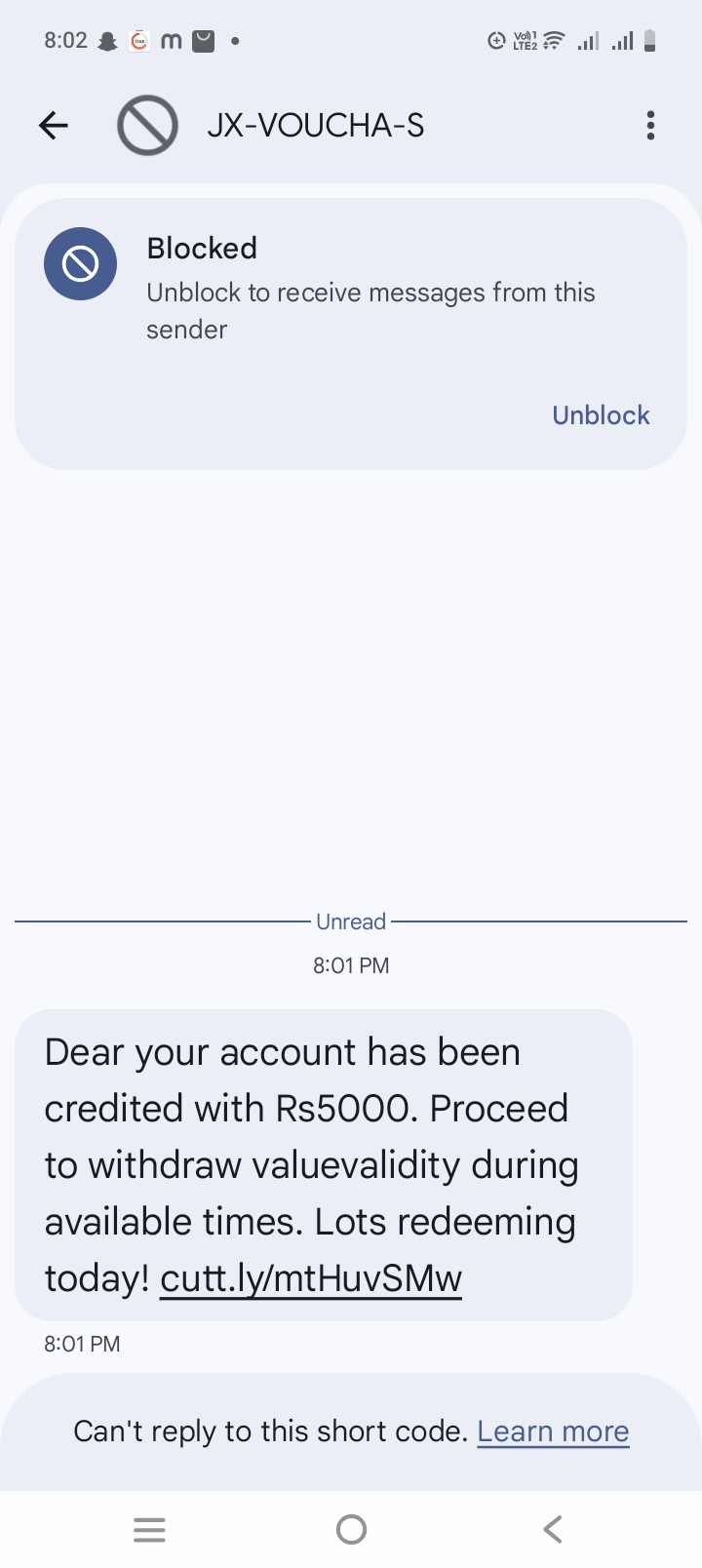 Beware of spam 