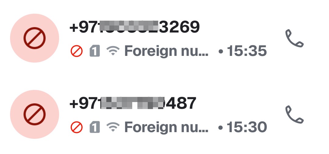 Repeated Unwanted Calls from Foreign Numbers ([PHONE])