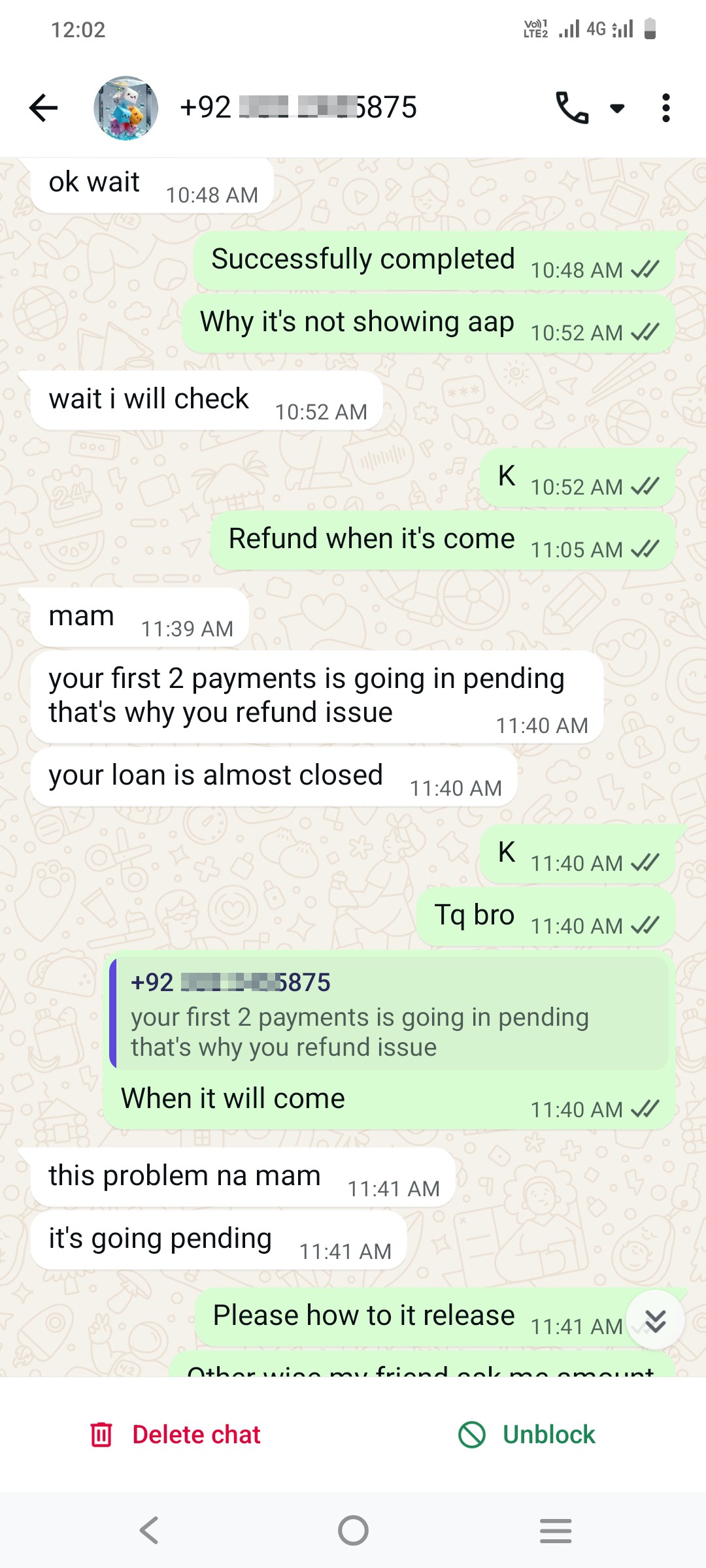 scammer harassment 