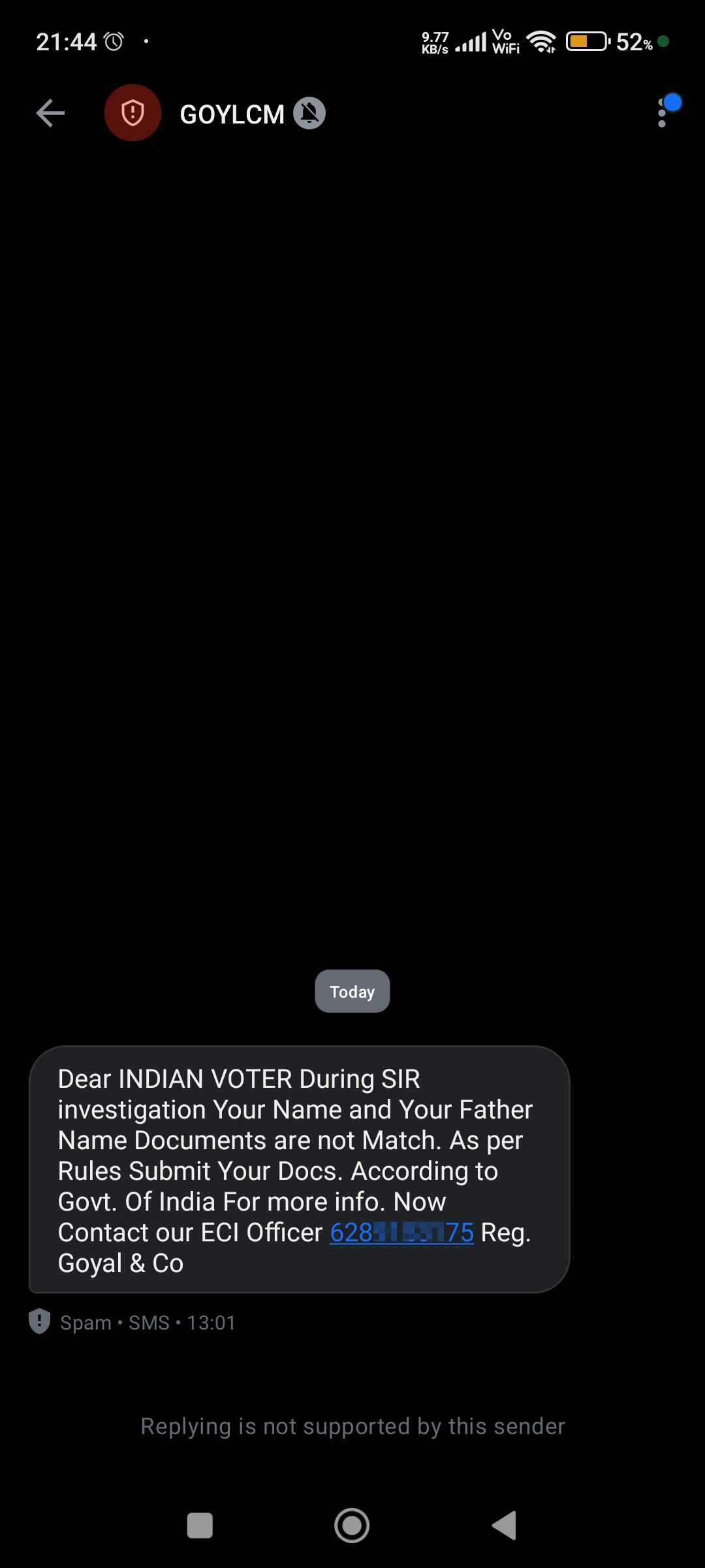 Is this a scam message?