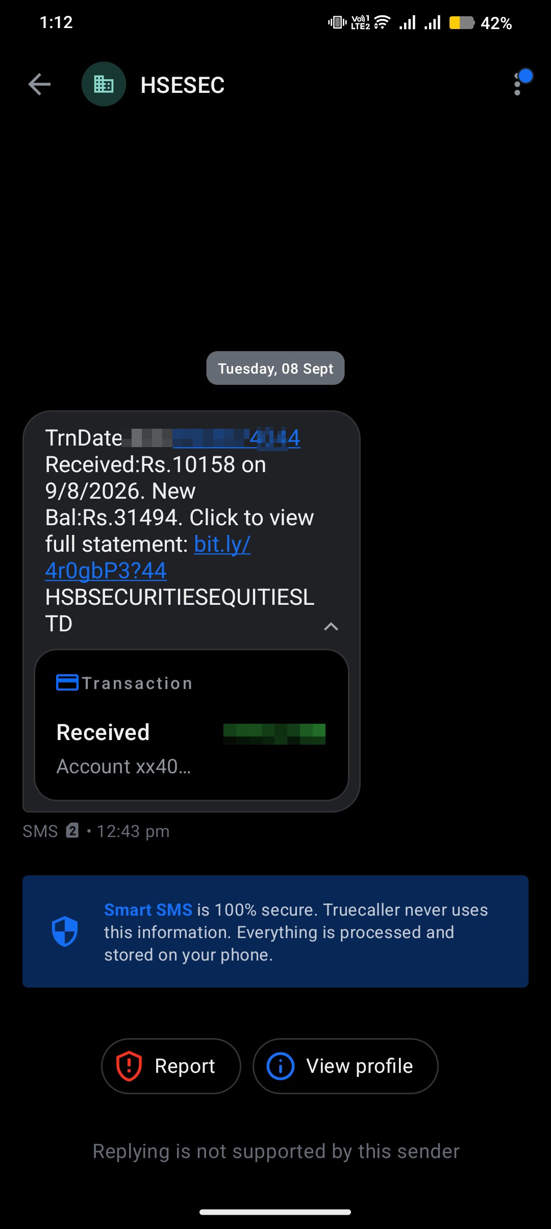 span credited money 