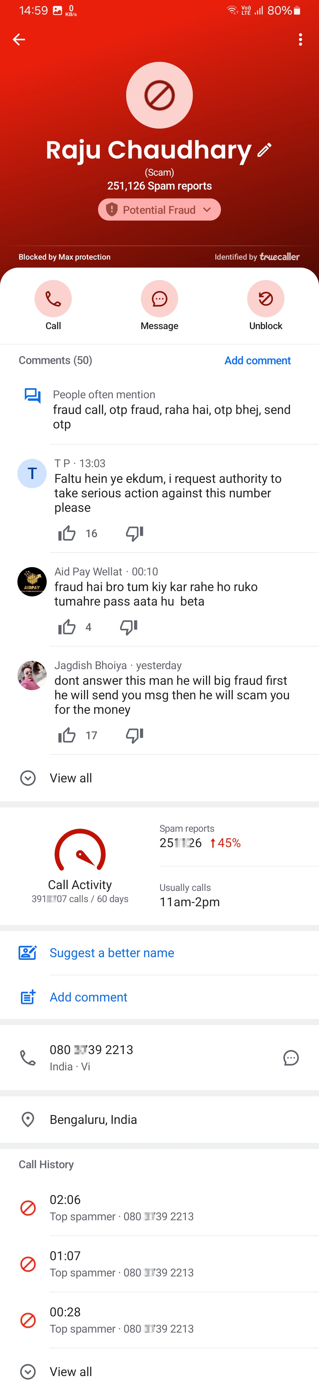 Scam calls and OTPs