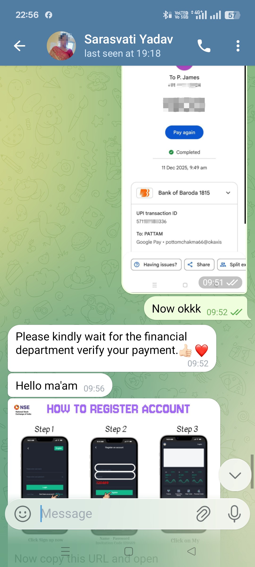 telegram task work onln financial froud 