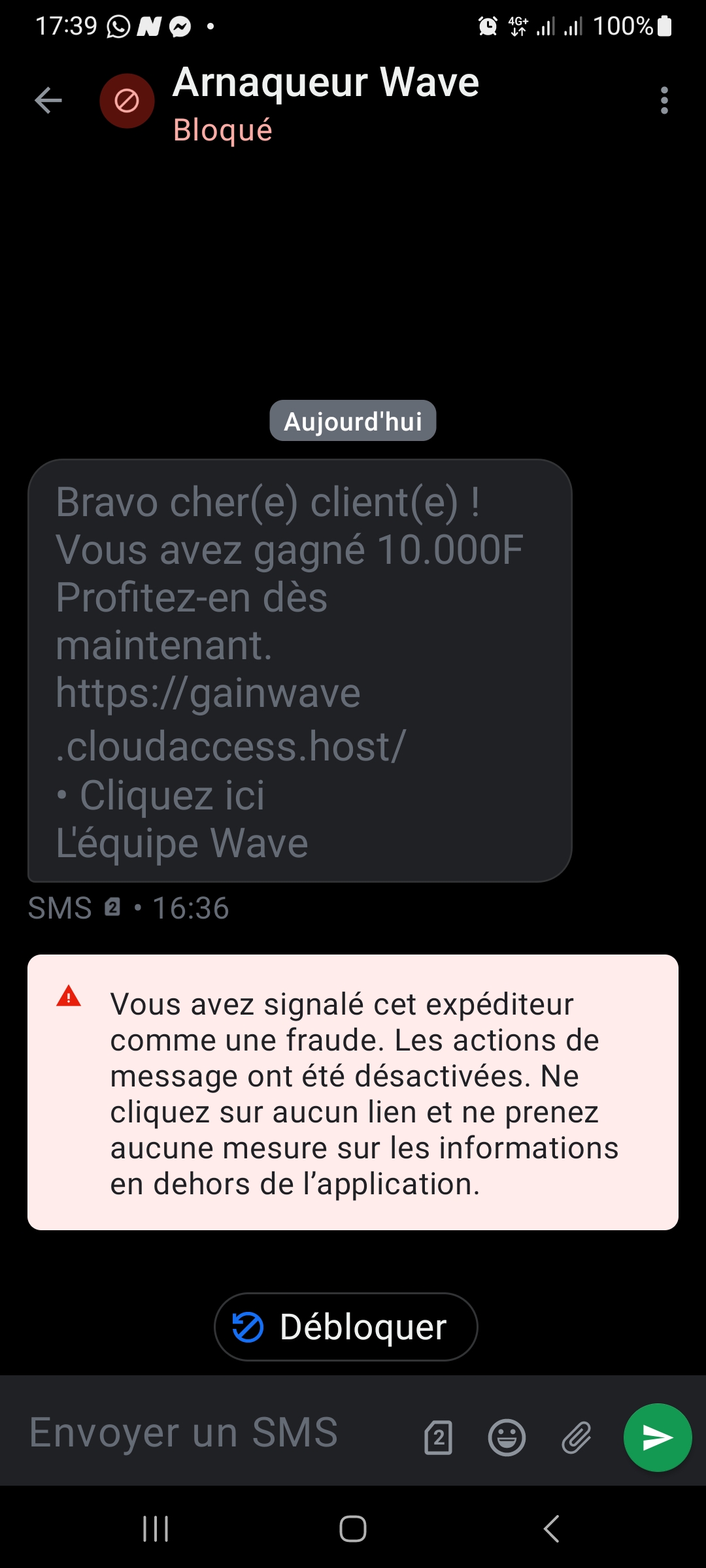 Good evening, this is a scam. Do not click on the link.