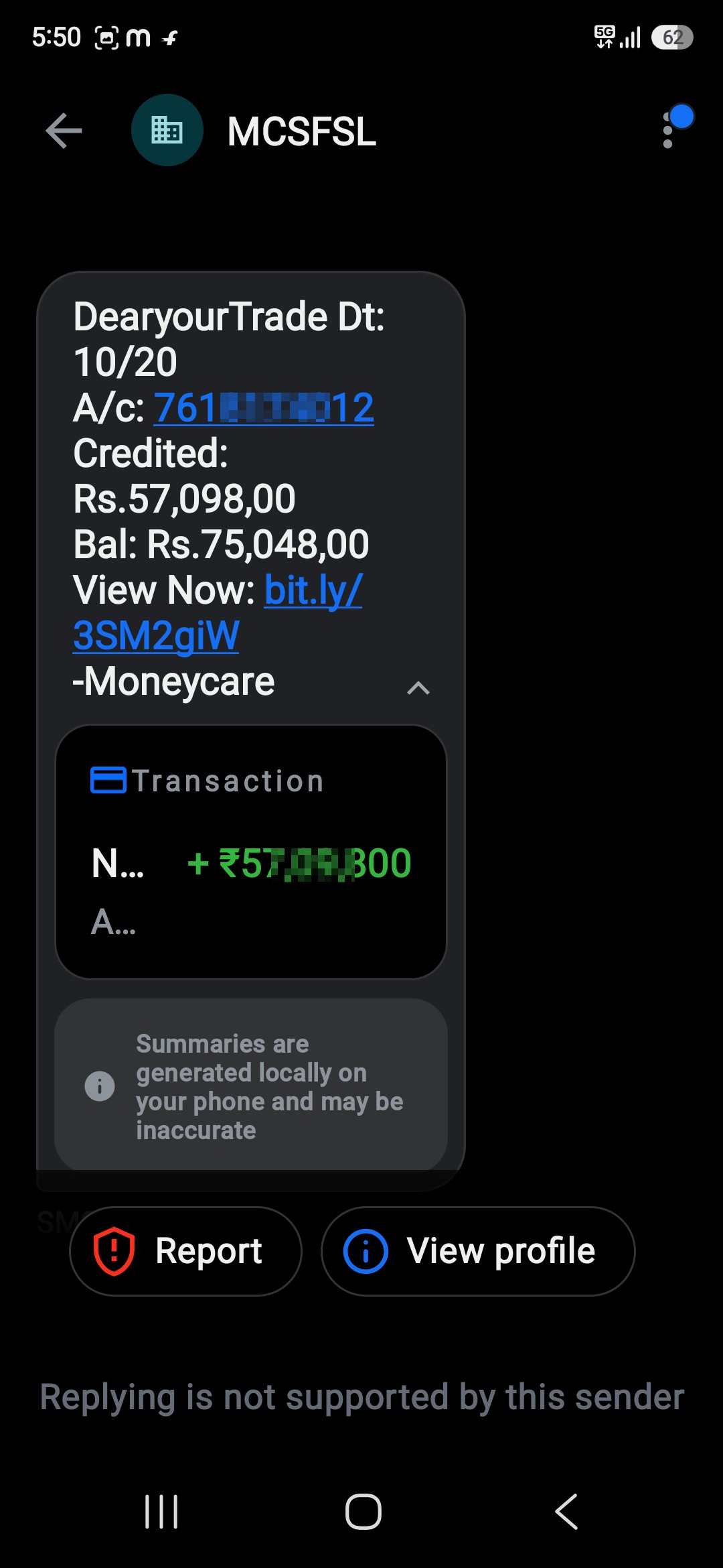 fake SMS