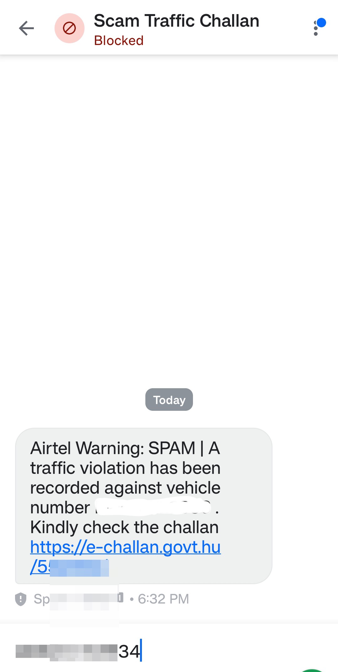 Traffic Challan Scam