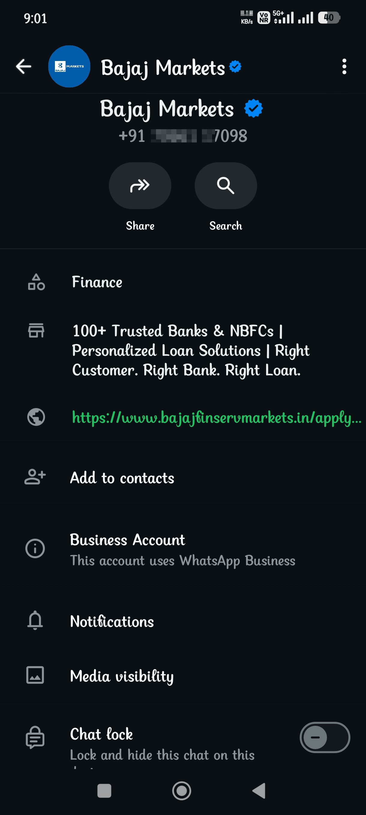 Scam in name of Bajaj Finance loan. 