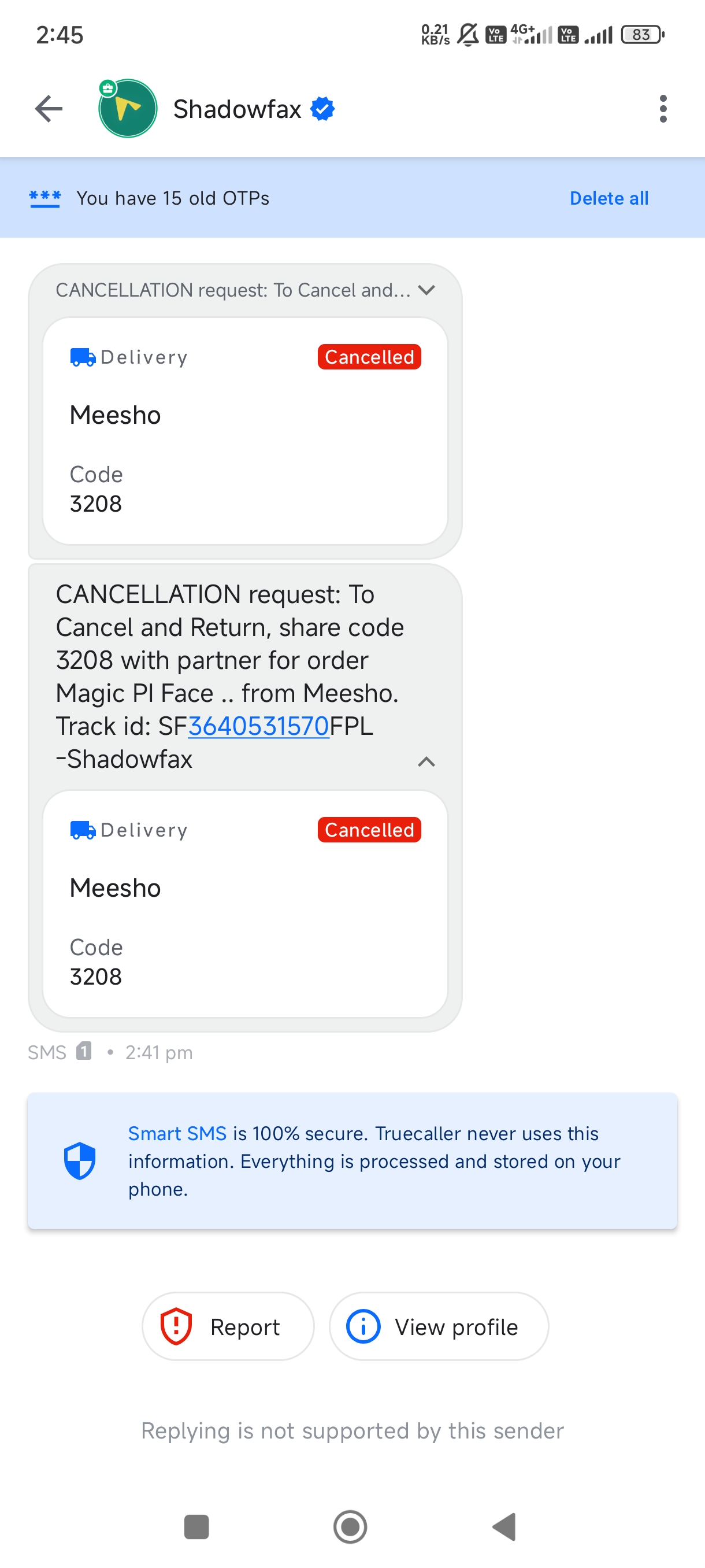 Meesho order [TXN_ID] code maangne wale fraud calls