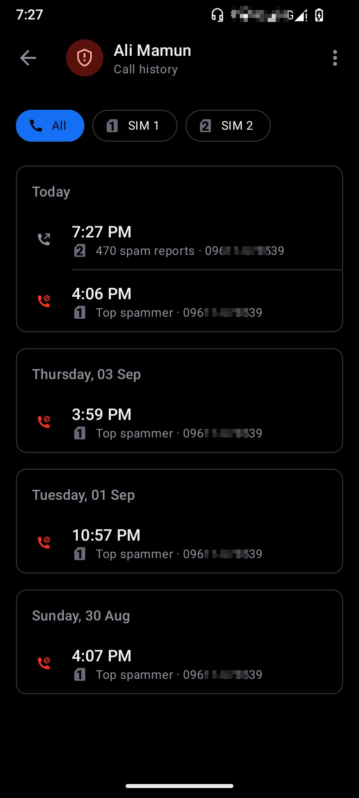 repeatedly calling 