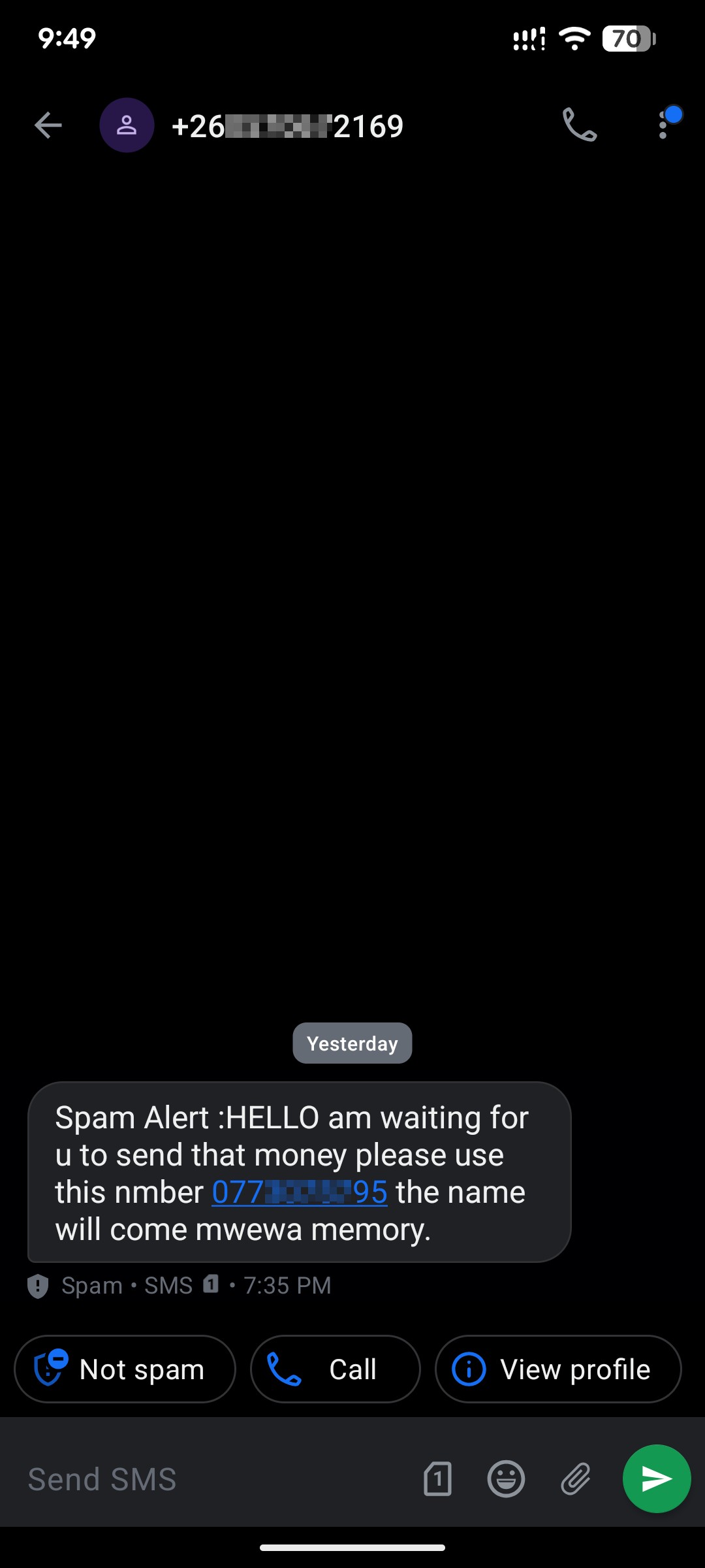 Scammer alert