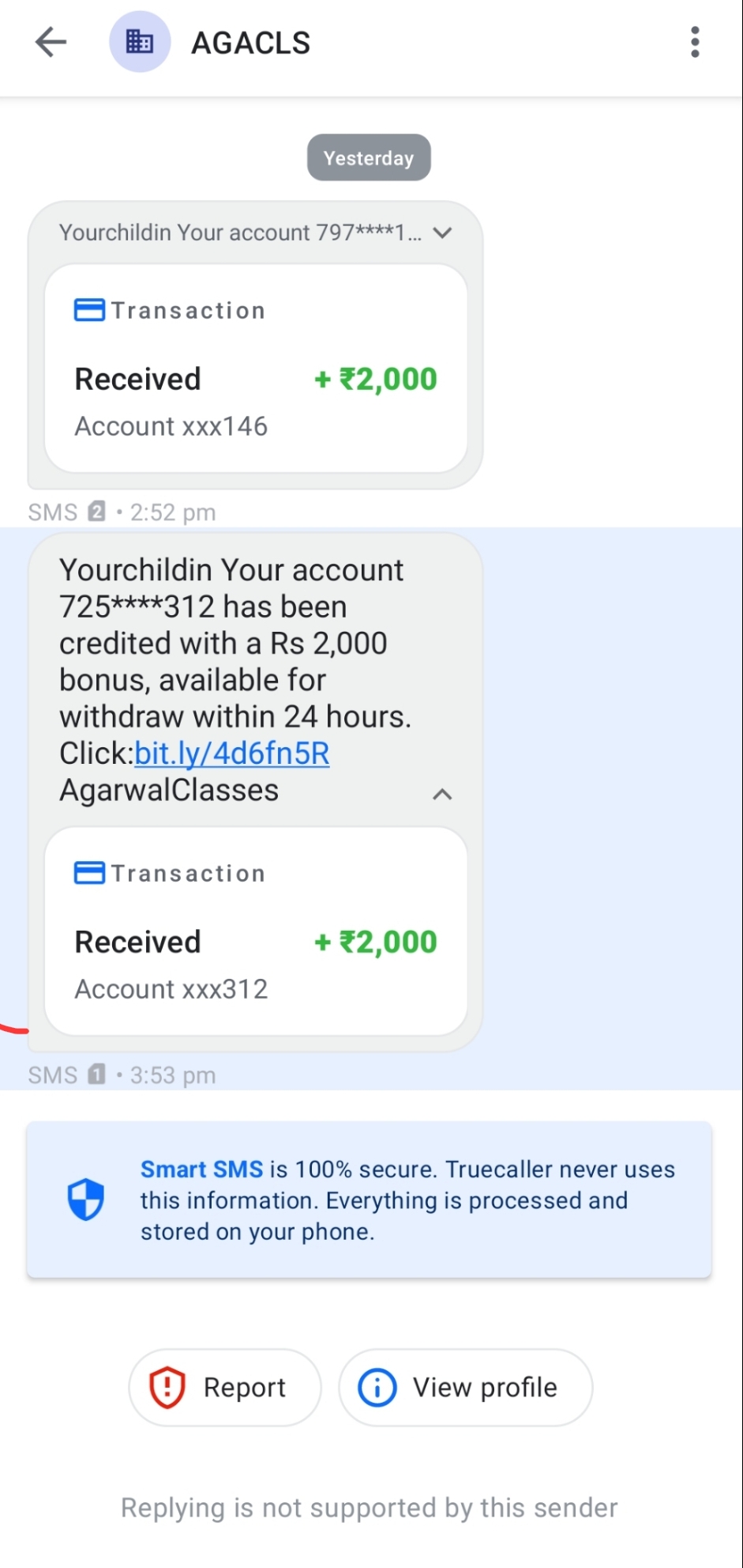 ⚠️ This number is sending fake UPI transaction SMS. Fraud alert. Do not share OTP or click links.