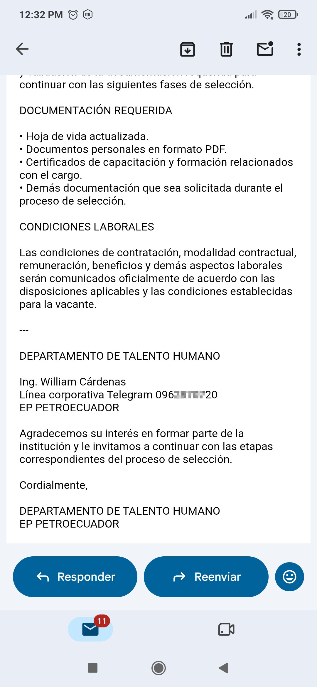 🚨 WARNING! FAKE JOB VACANCY AT PETROECUADOR. - image 2